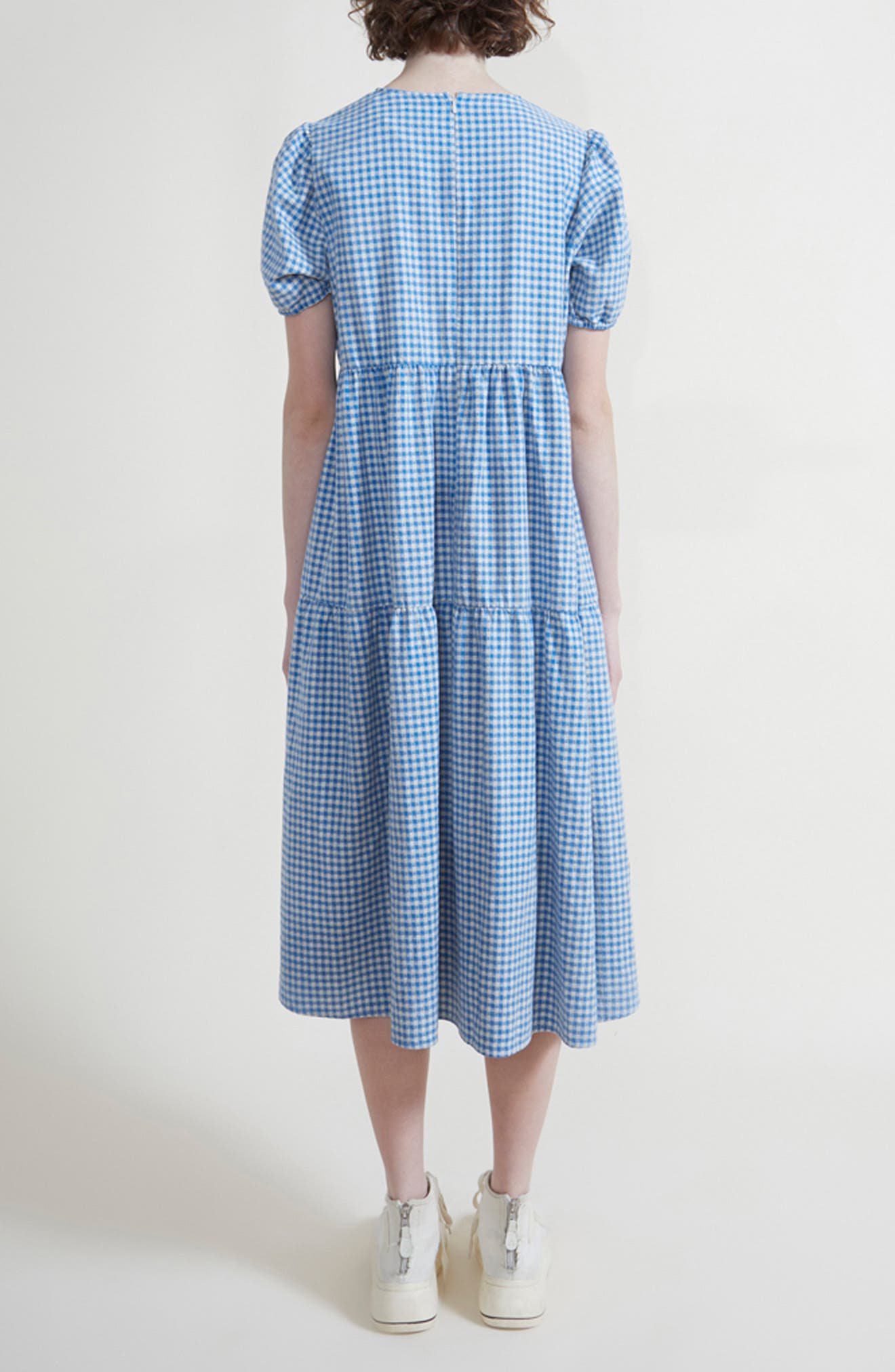 Tiered Cotton Midi Dress - image 2