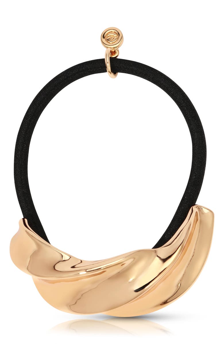 Ettika Golden Twist Hair Tie, Alternate, color, Gold