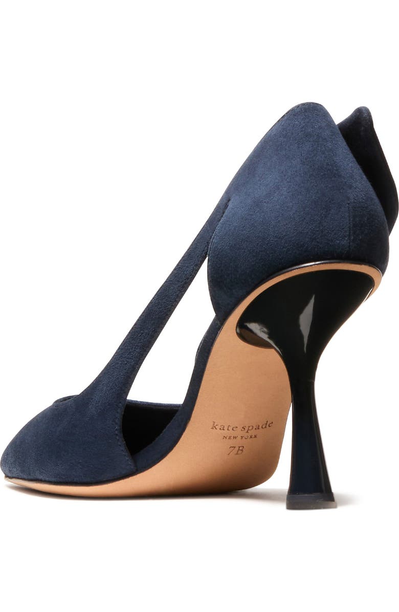 Kate Spade New York bunnie pointed toe pump, Alternate, color, Captain Navy