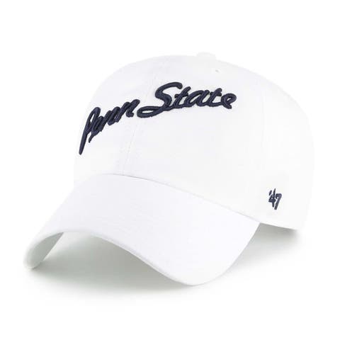 Men's '47 White Penn State Nittany Lions Vault Clean Up Adjustable Hat