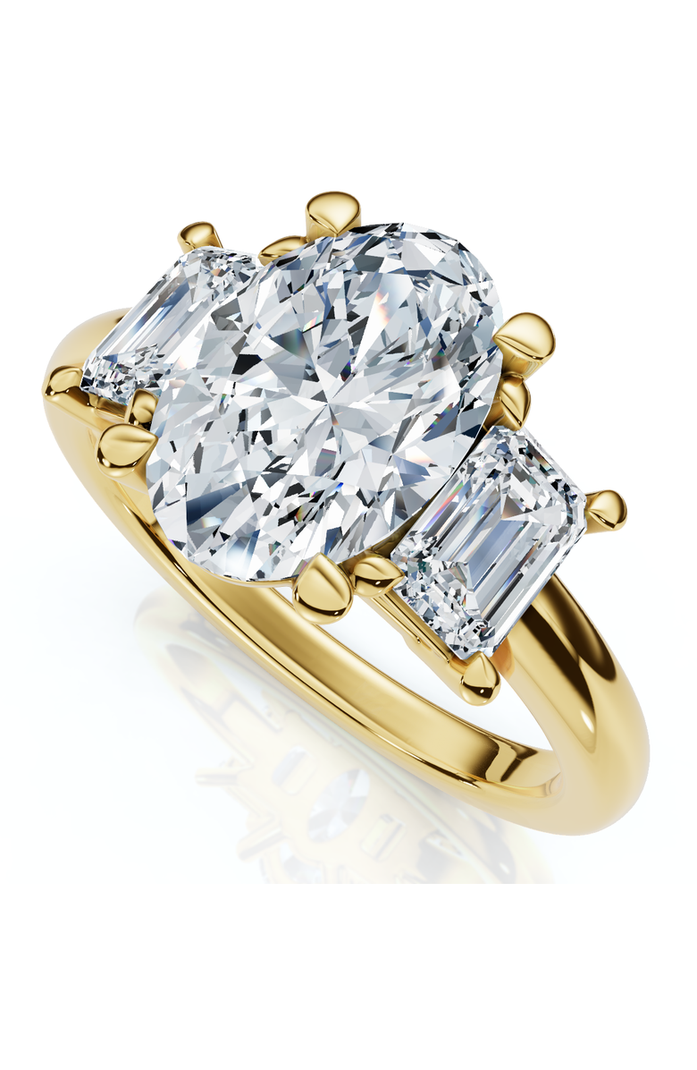 Bliss Diamond Certified 2 3/4Ct Jenn Oval Diamond Engagement Ring 14k Gold or Platinum Lab, Main, color, 14K Yellow Gold