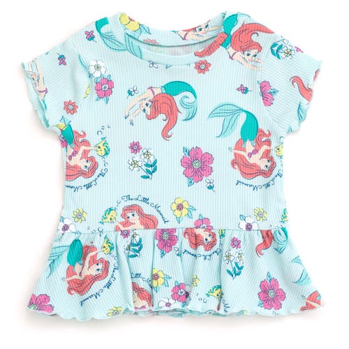 Disney Ribbed T-shirt & Shorts Set In Multi