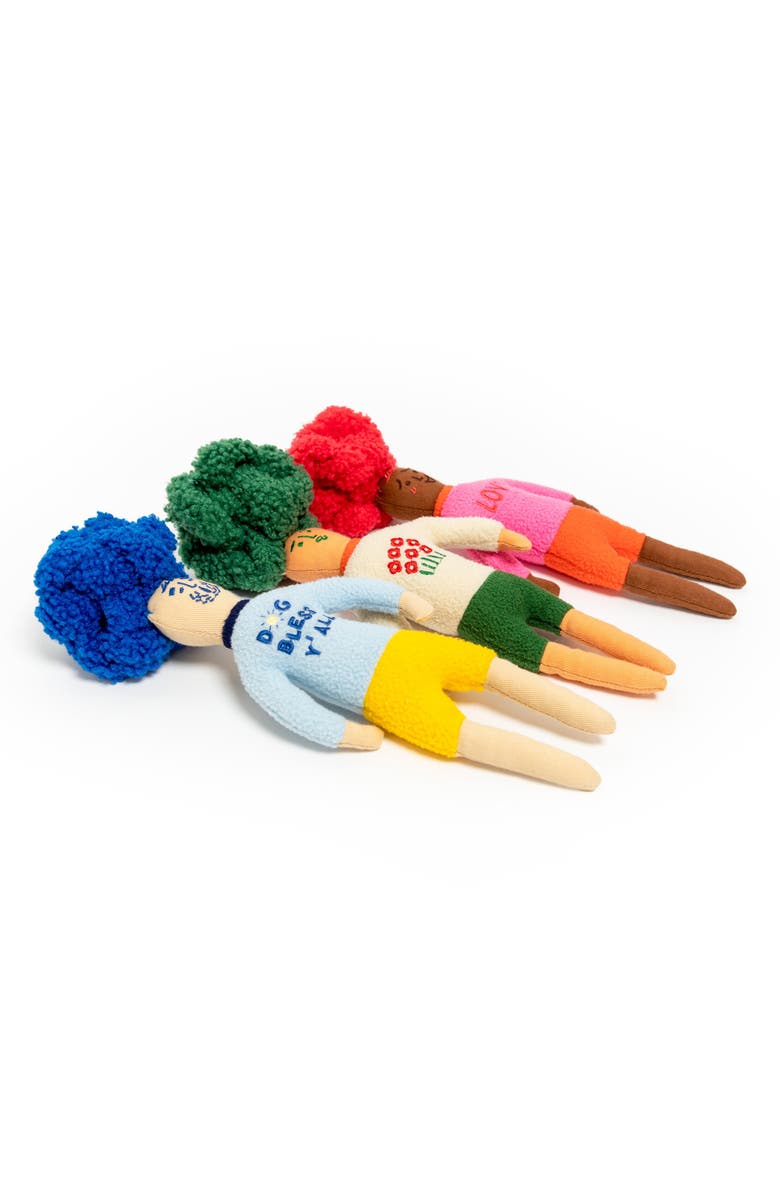 the furryfolks Flower Hooman Nosework Toy, Alternate, color, Green