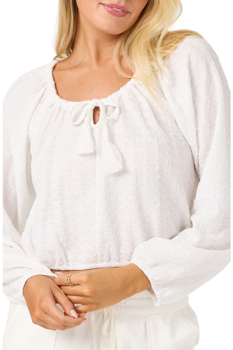 Cami Knit Long Sleeve Top, Alternate, color, WHITE