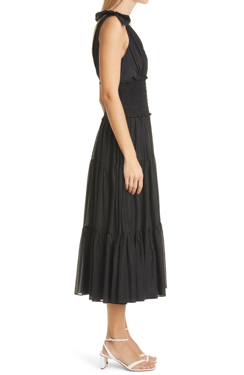 Cinq à Sept Tamar Cotton & Silk Dress, Alternate, color, 