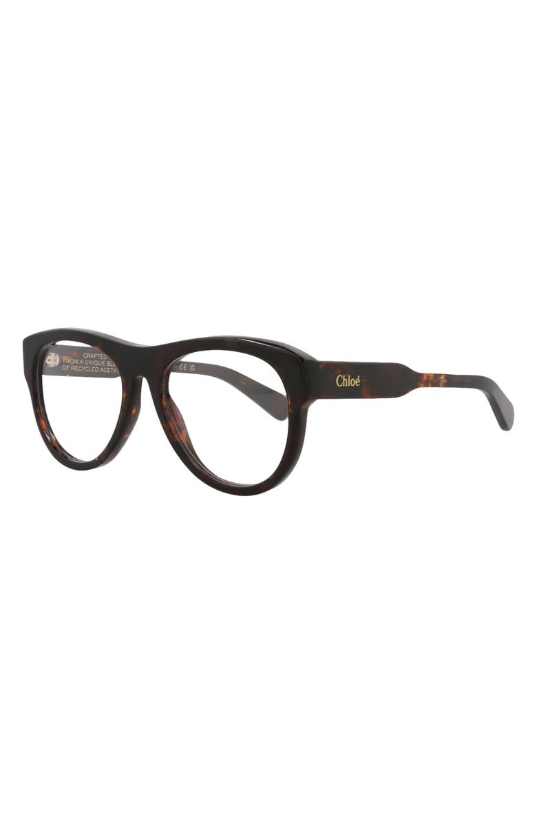 Chloé 53mm Fashion Cat Eye Optical Frames, Alternate, color, 