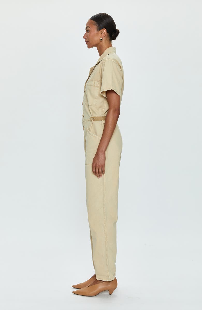 Pistola Grover Cotton Jumpsuit, Alternate, color, Champagne