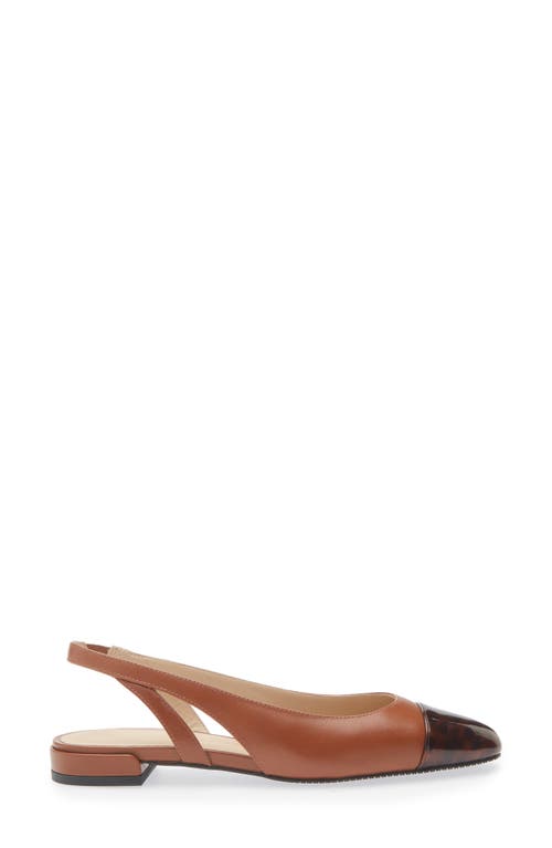 Stuart Weitzman Sleek Slingback Flat In Multi