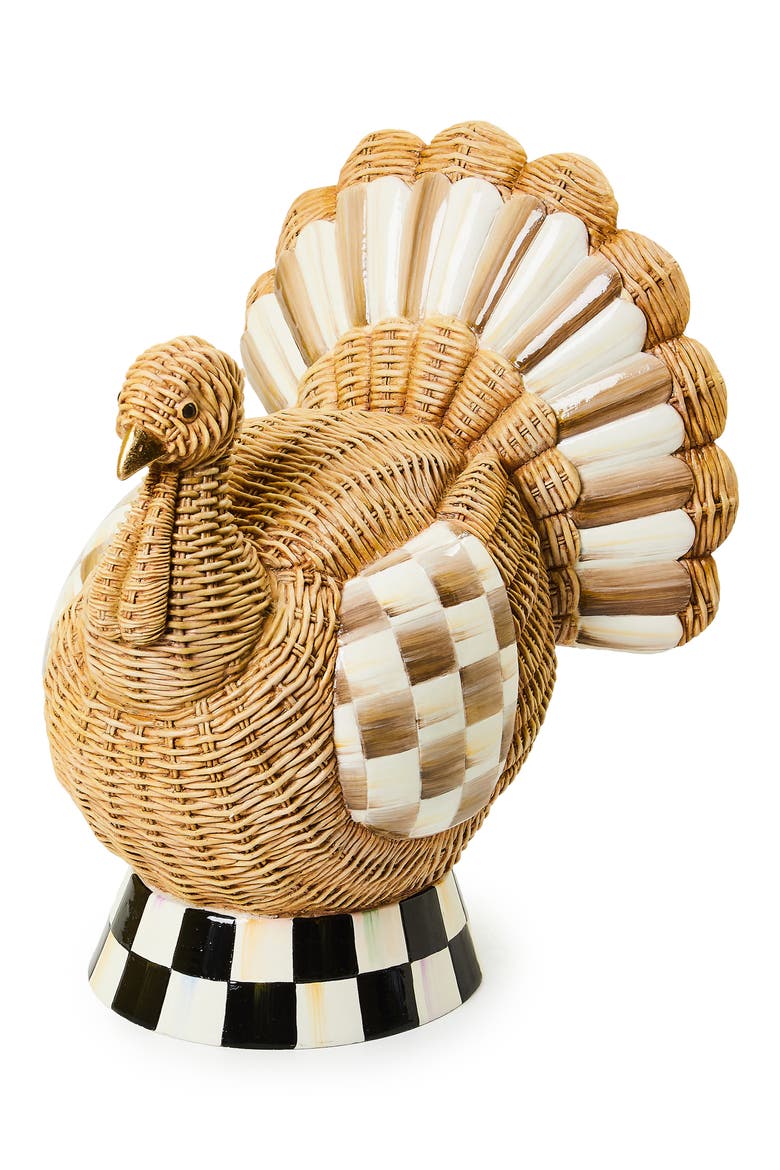 Autumnology Check Basket Weave Decoration, Main, color, BROWN