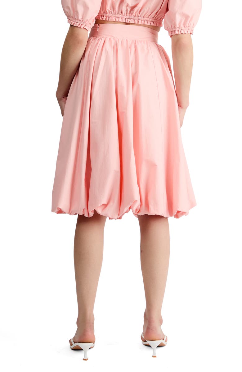 Extro & Vert Tessa Bubble Hem Midi Skirt, Alternate, color, Pink