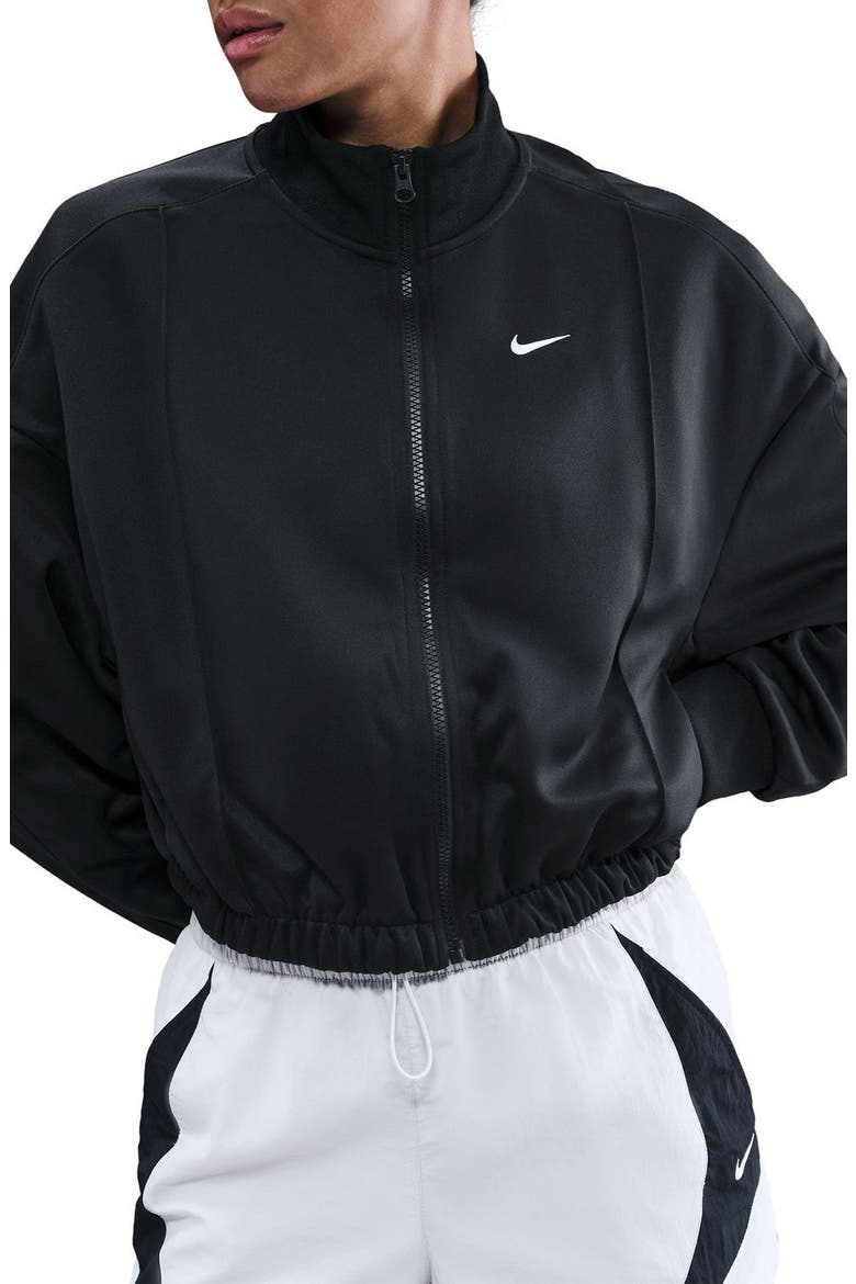 Sportswear Track Jacket, Main, color, BLACK/ BLACK/ SAIL