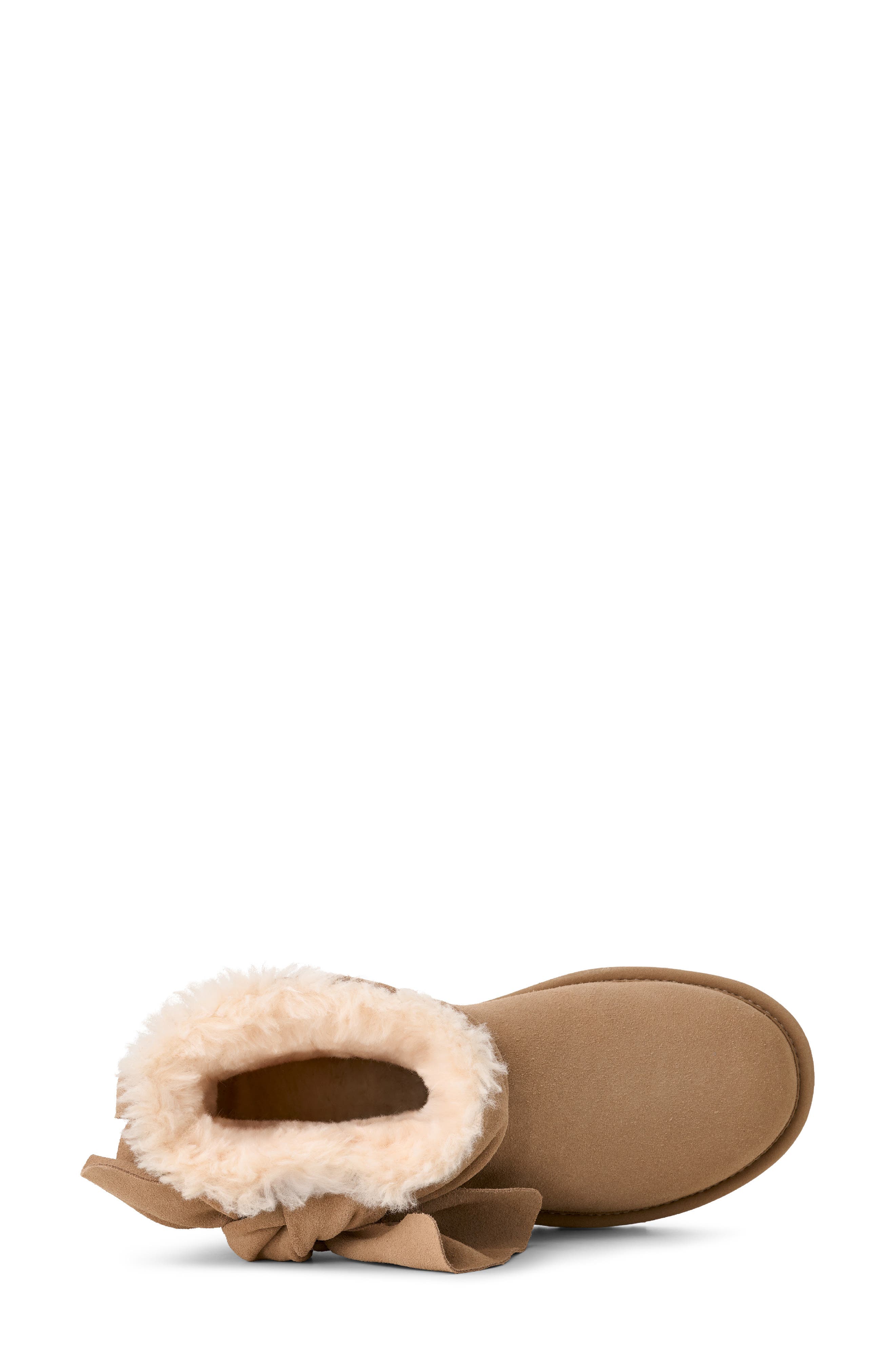 UGG<sup>®</sup> Classic Mini Bow Genuine Shearling Lined Boot, Alternate, color, 