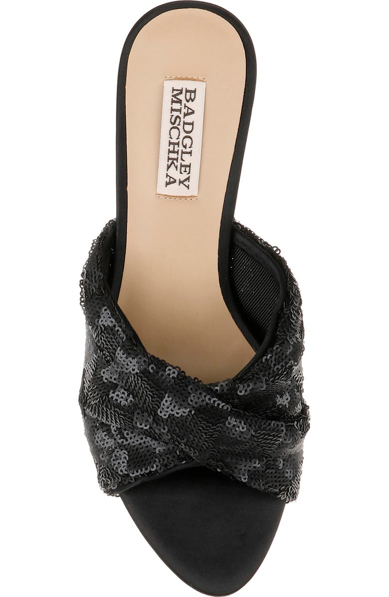 Badgley Mischka Collection Gailea Slide Sandal, Alternate, color, Black Sequins