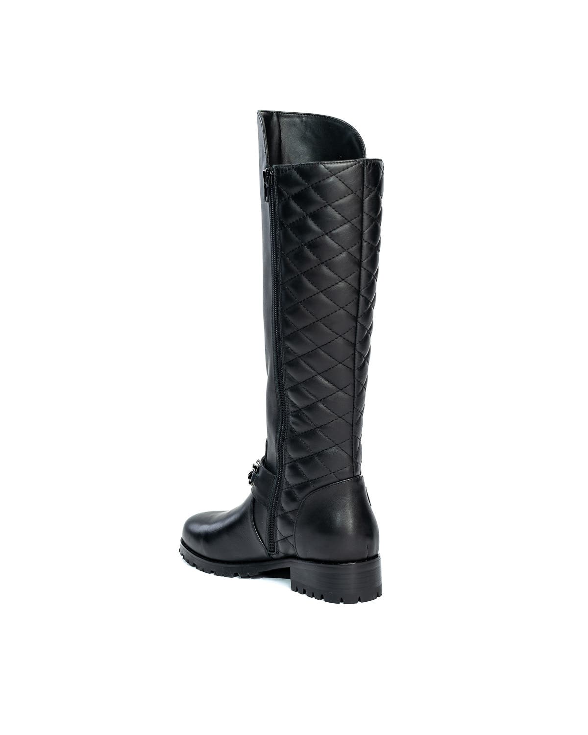 Allegra James Libby Leather Tall Moto Boot, Alternate, color, 