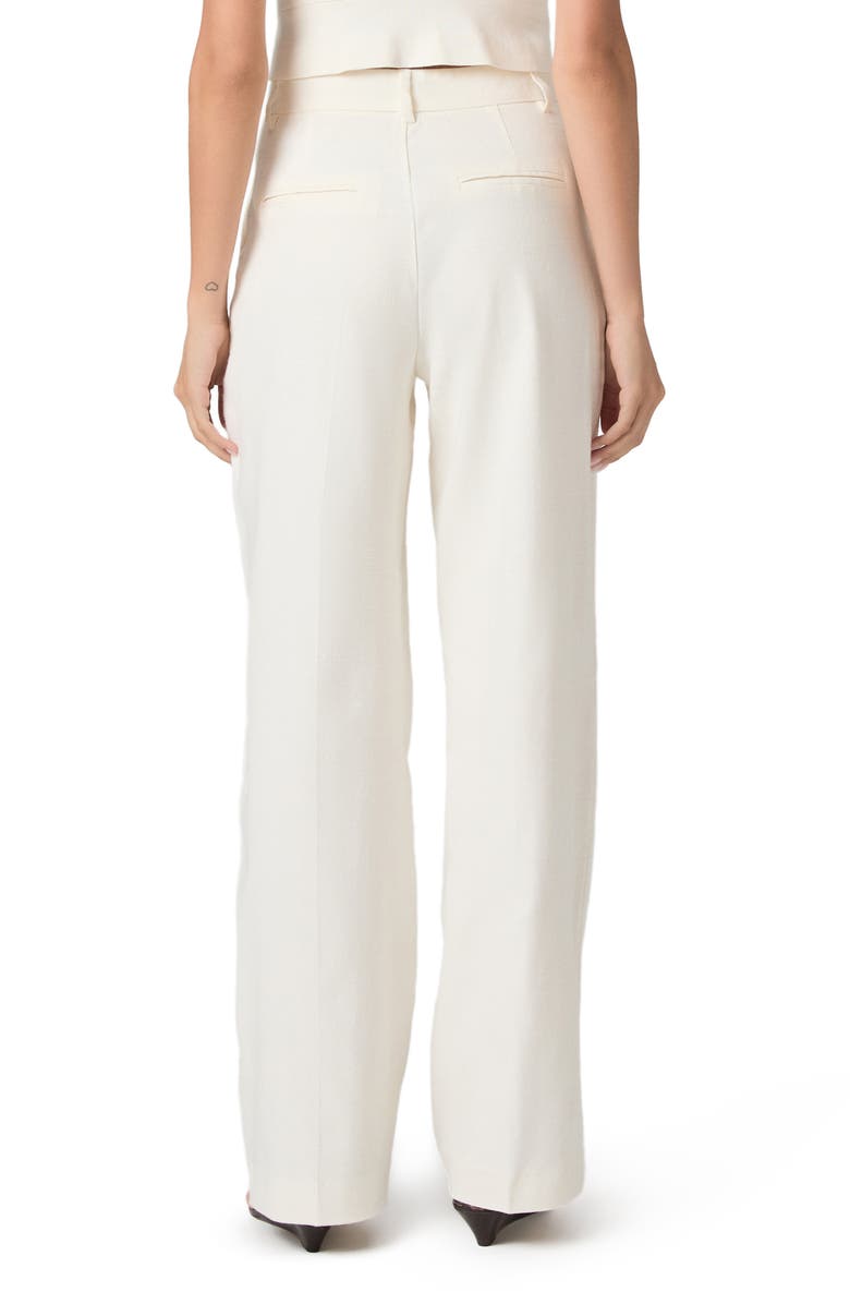 PAIGE Westin Pleated Straight Leg Pants, Alternate, color, Bone