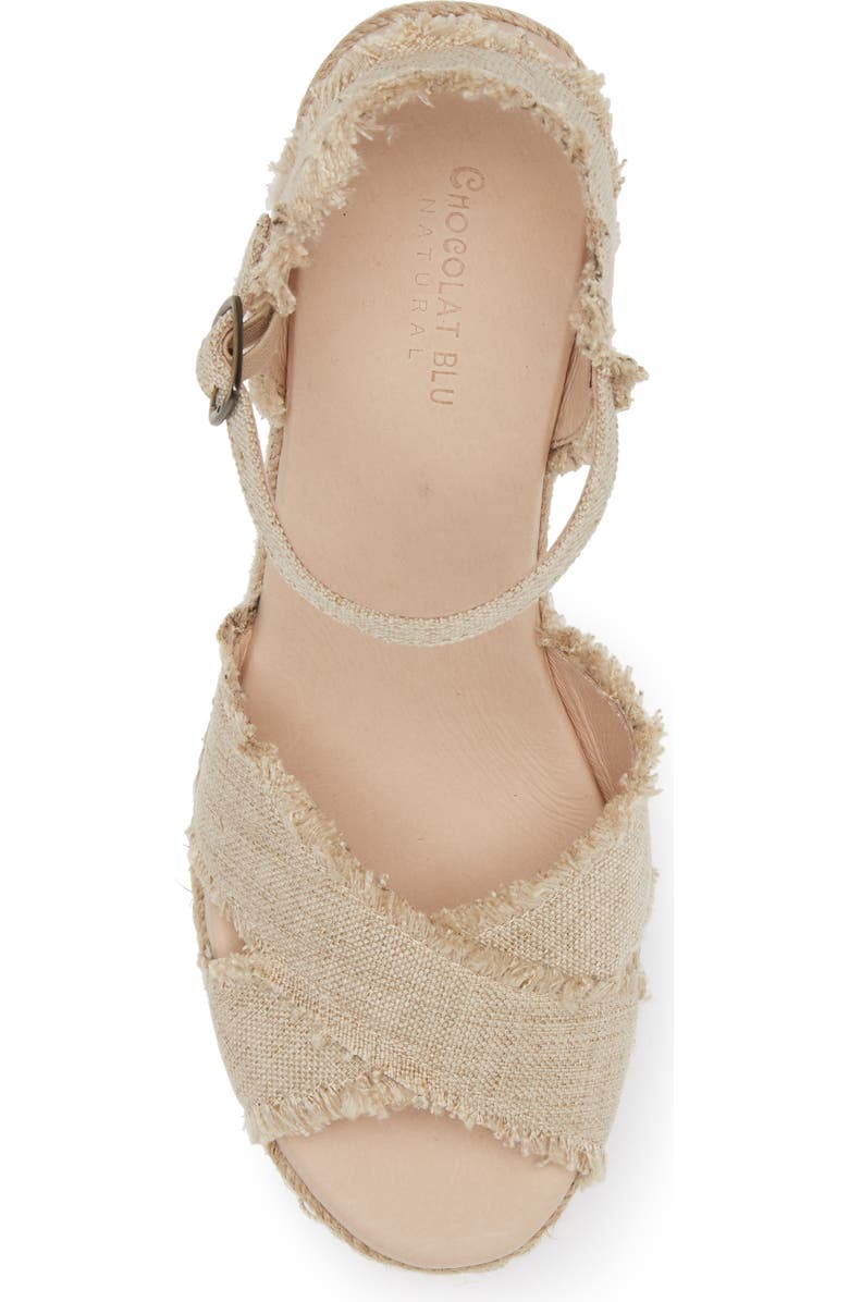 Chocolat Blu Unna Espadrille Wedge, Alternate, color,