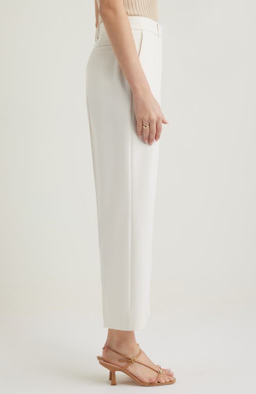 Nordstrom Ankle Straight Leg Pants In Ivory Tofu