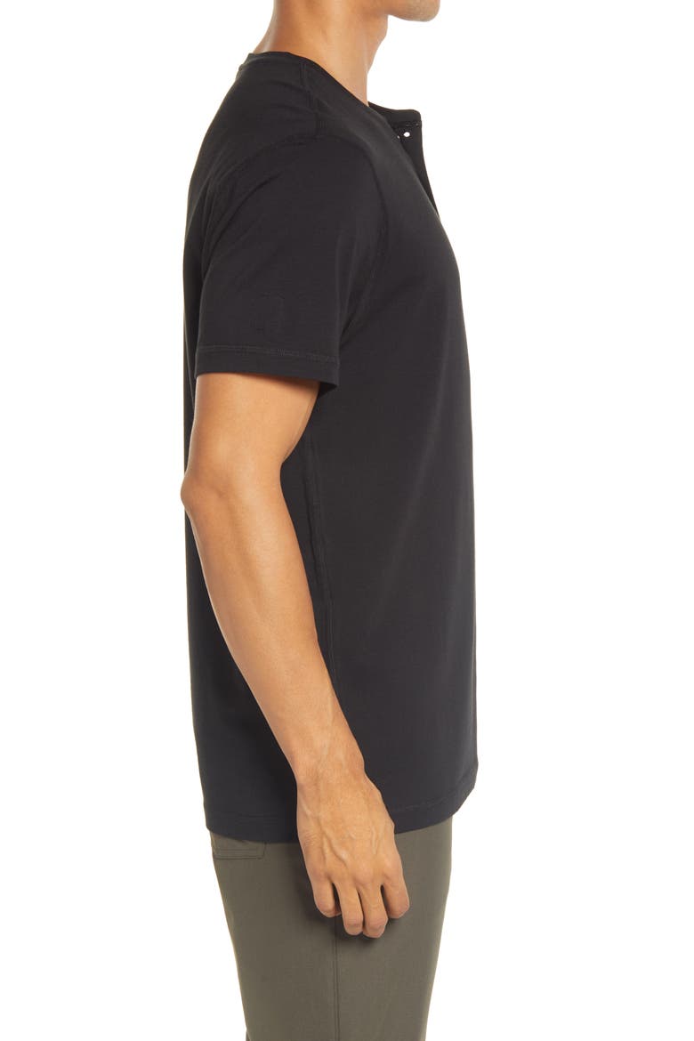 Short Sleeve Ever Henley, Alternate, color, BLACK