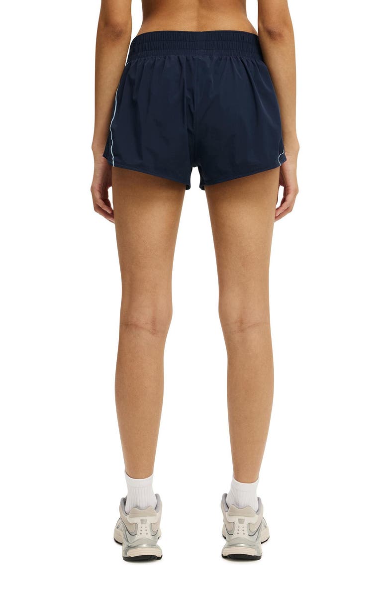 COTTON ON BODY Women's Active Curve Hem Short, Alternate, color, Prep Sport Navy