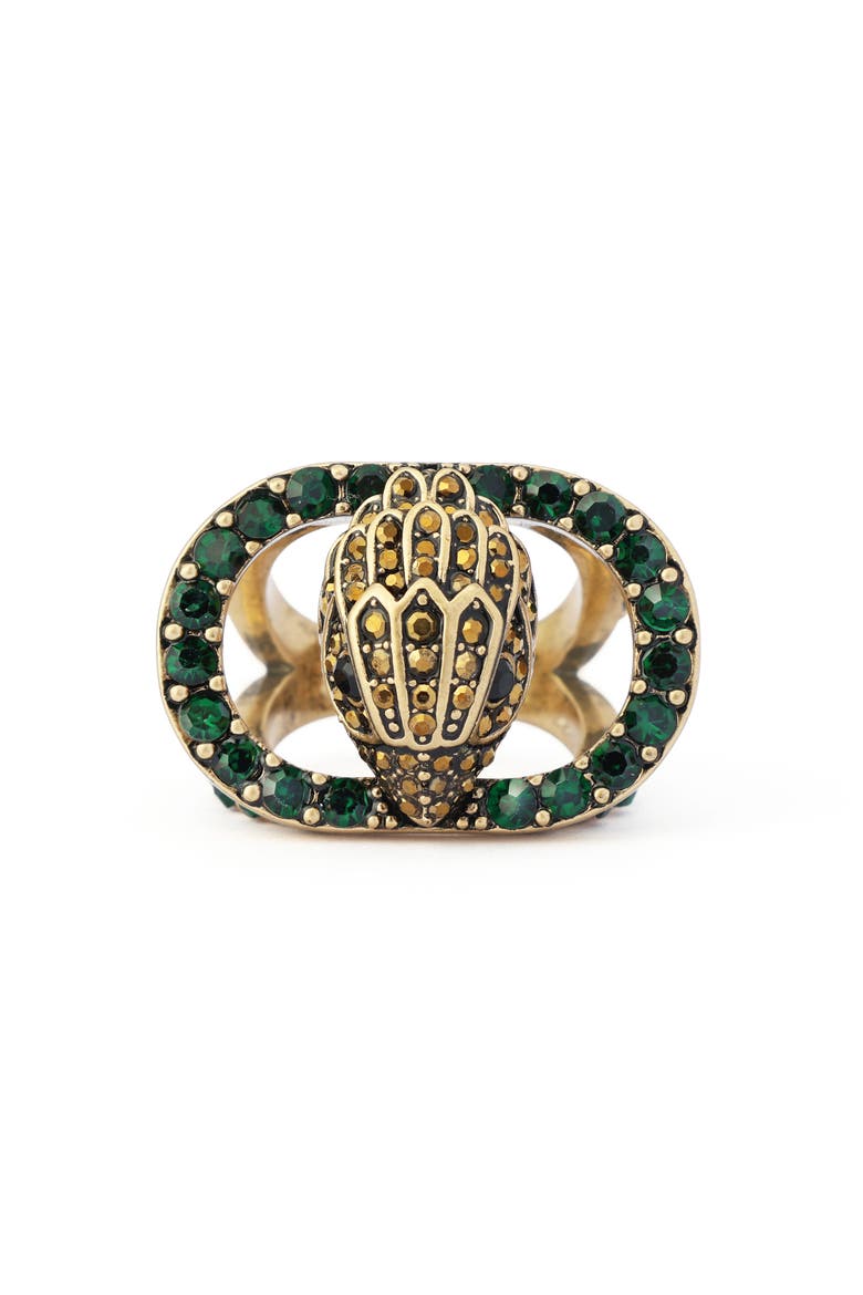 Chelsea Eagle Cutout Ring, Alternate, color, GREEN