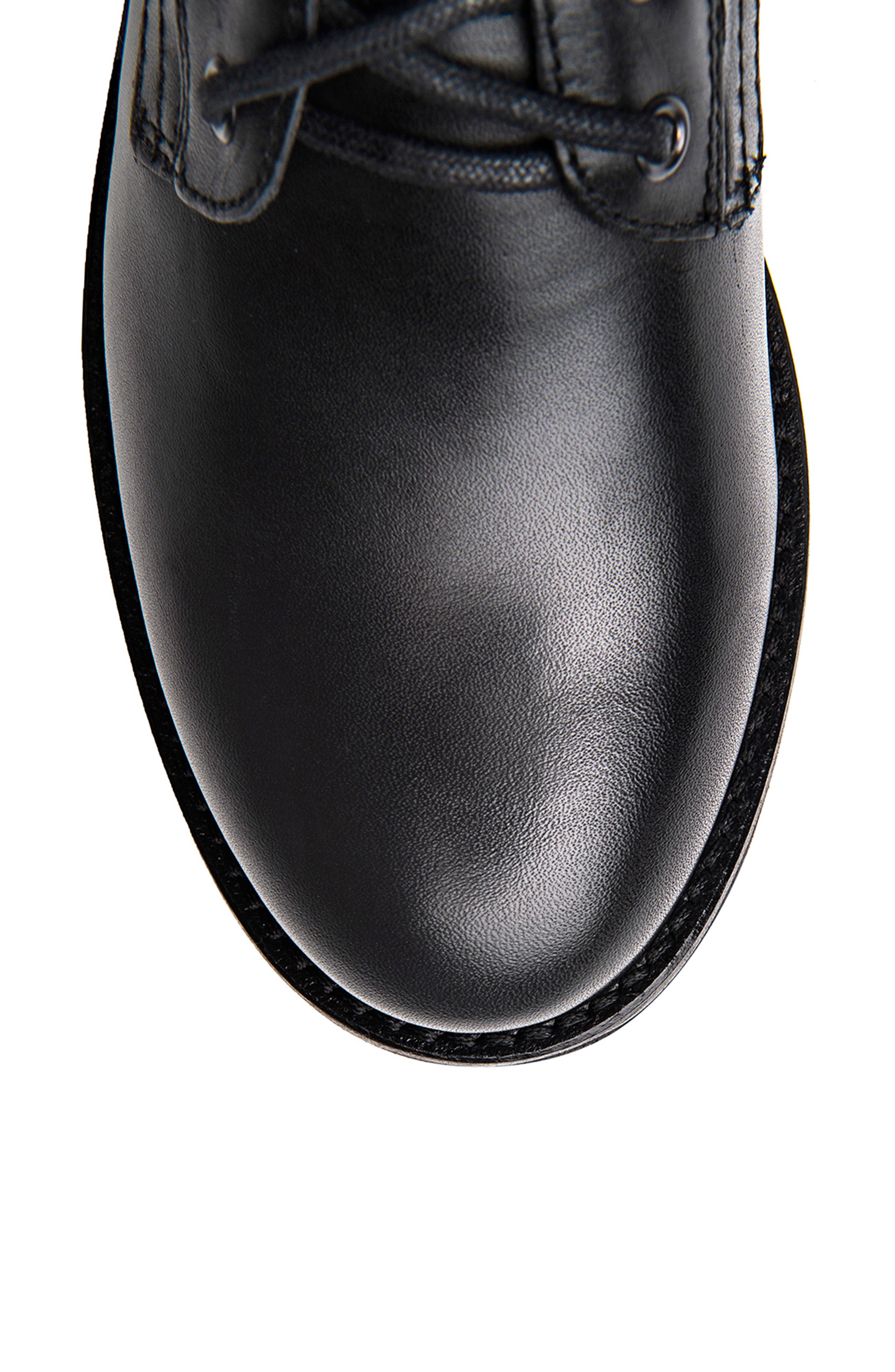 NeroGiardini Studded Leather Combat Boot, Alternate, color, 