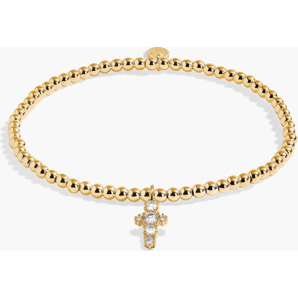 A Littles & Co. A Littles & Co Faith A Little 'blessing' Bracelet In Gold-tone Plating In Gold
