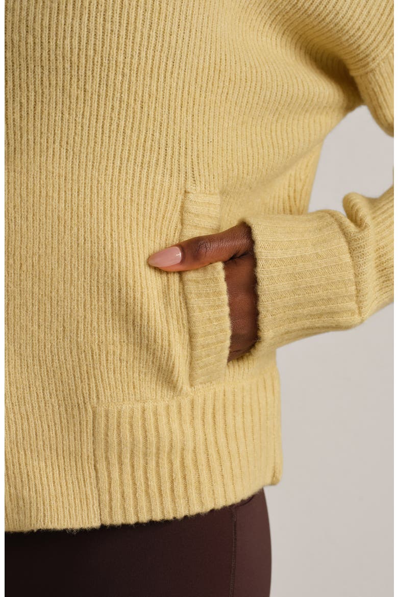 Westside Zip Cardigan, Alternate, color, GOLDEN FLAX