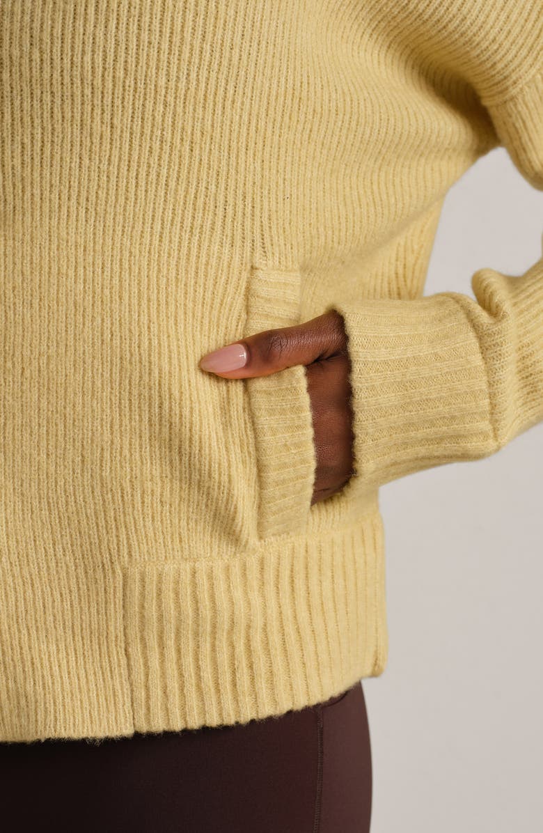 Rhone Westside Zip Cardigan, Alternate, color, Golden Flax