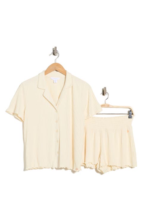 Notched Top Short Pajamas