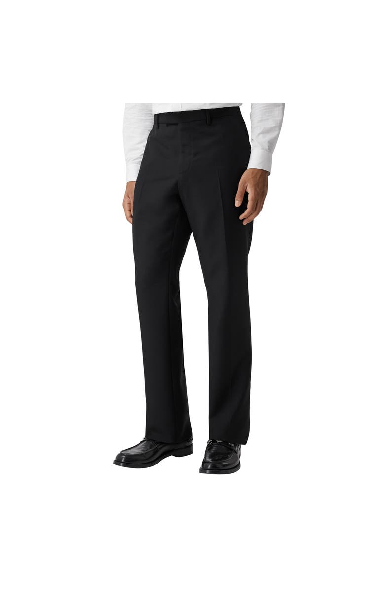 Burberry Classic Fit Wool Mohair Tailored Trousers, Alternate, color, Black