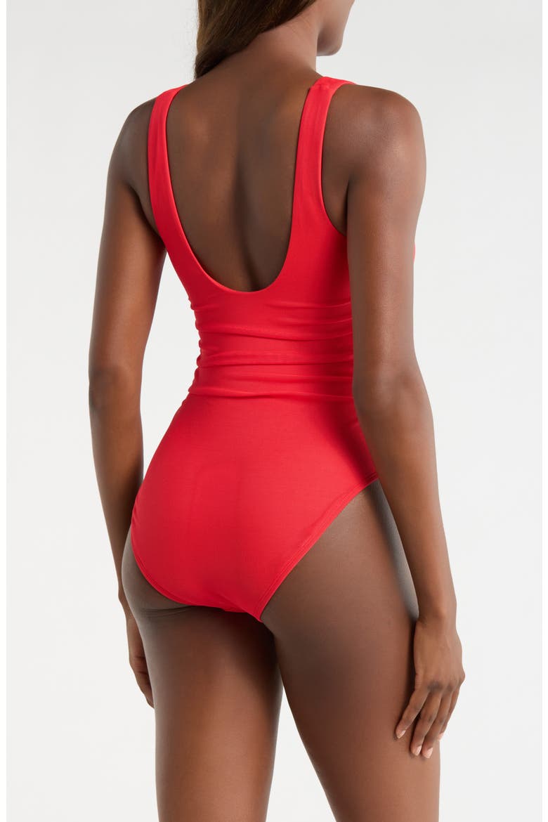Charli One-Piece Swimsuit, Alternate, color, SOLID RED