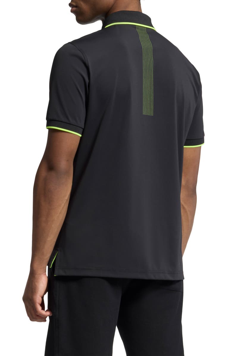 Psycho Bunny Jeffrey Tipped Zip Placket Polo, Alternate, color, 