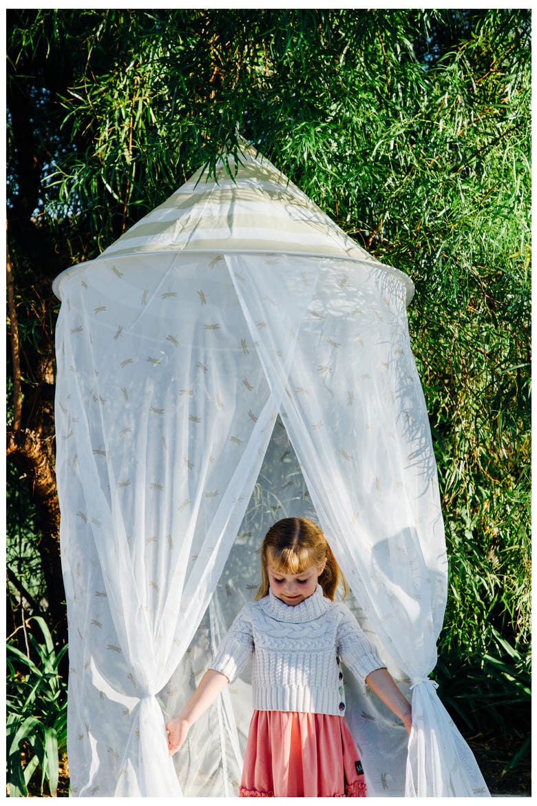 Fireflies Hanging Canopy, Alternate, color, GOLD WHITE