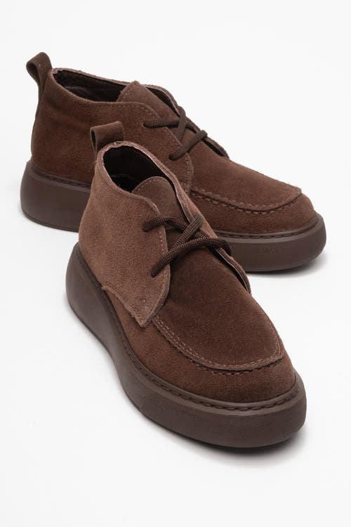 Forever & Always Shoes Lilya Leather Chukka Boot In Brown