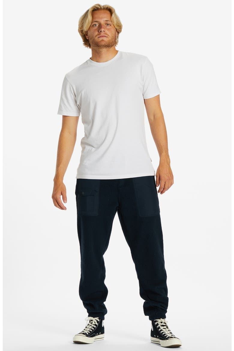 Boundary Belted Polar Fleece Trail Pants, Alternate, color, NAVY