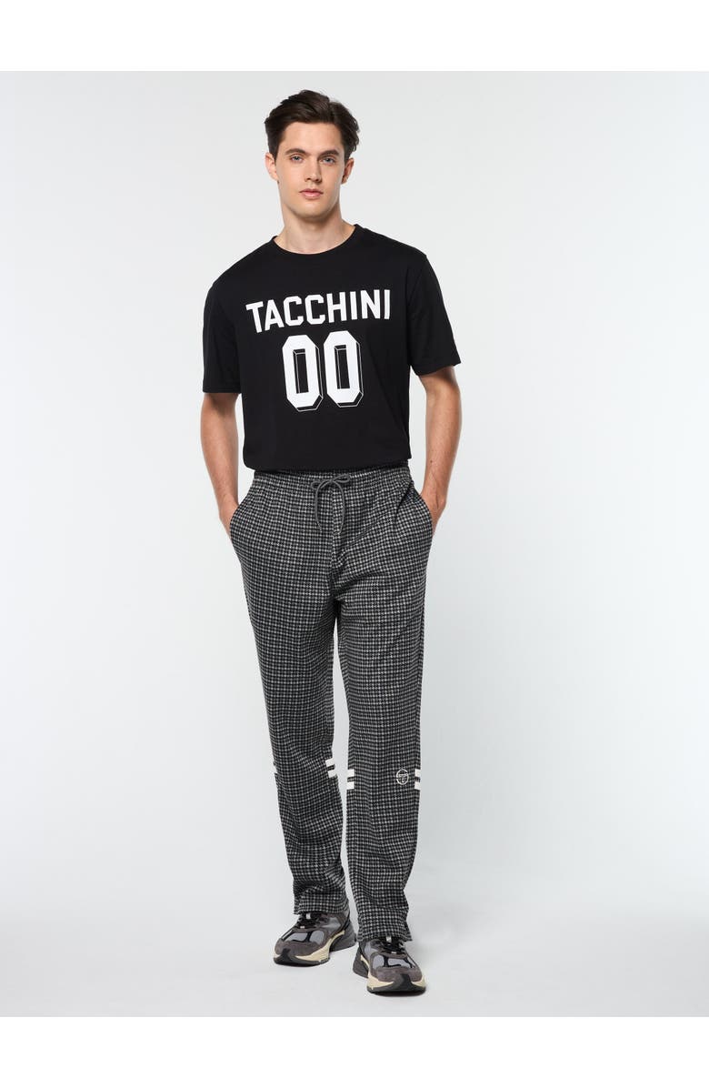 Sergio Tacchini Dallas Houndstooth Track Pant, Main, color, Black Beauty