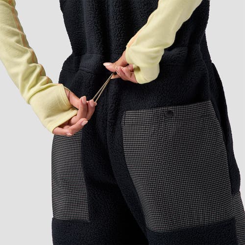 Backcountry Wander Pile-fleece Overall In Black