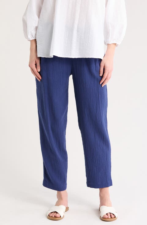 Coral Isle Easy Crop Pants