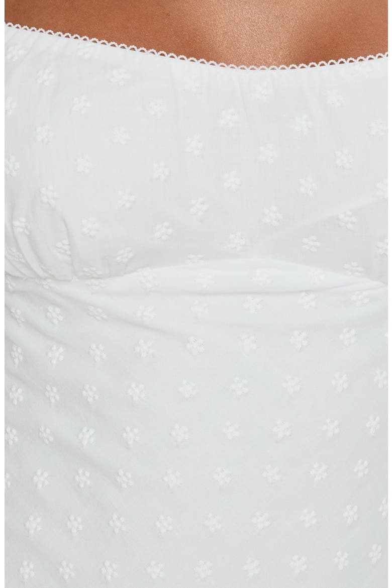 Seyani Eyelet Minidress, Alternate, color, WHITE