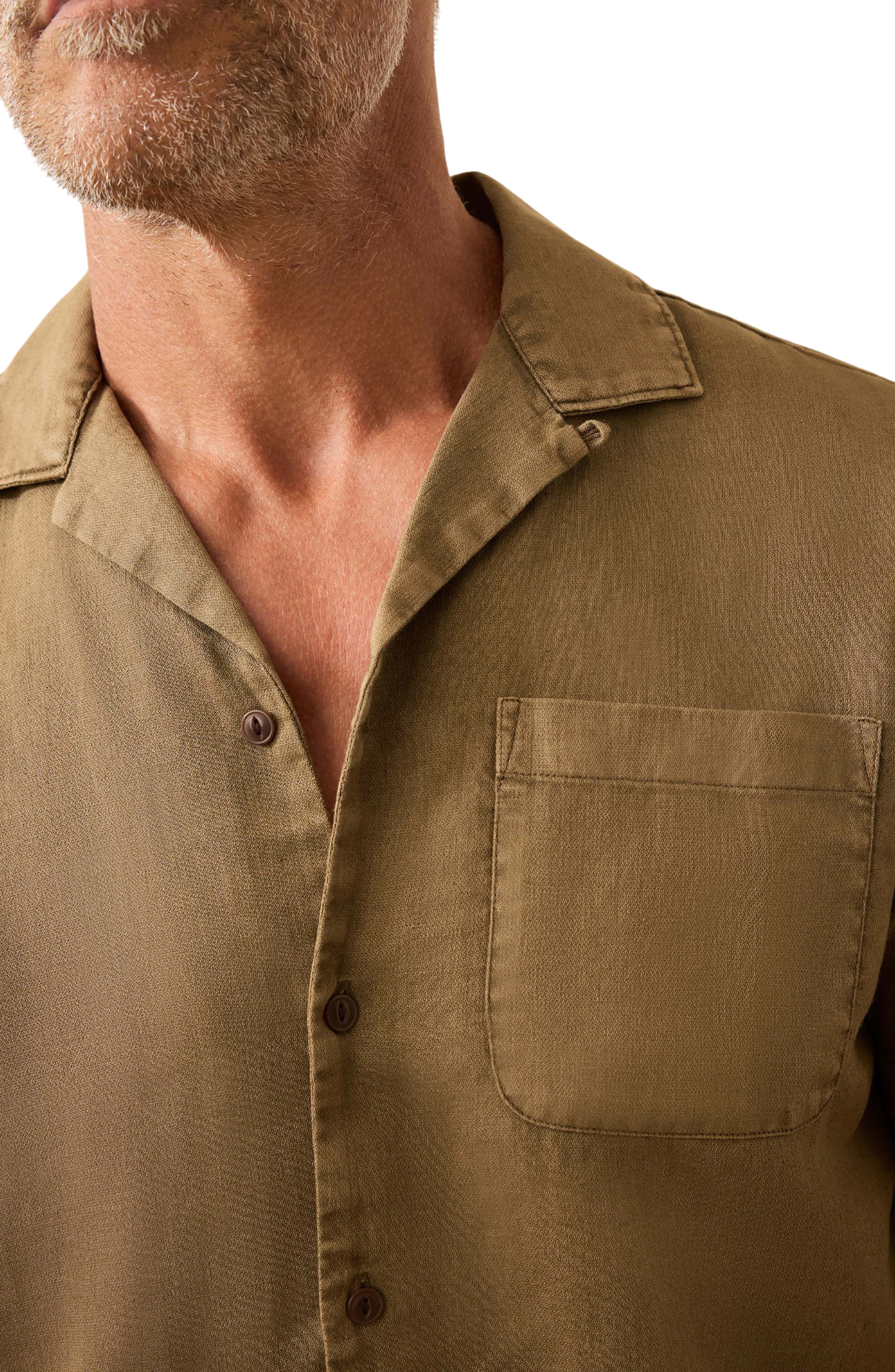 Hemp Blend & Organic Cotton Camp Shirt - image 2