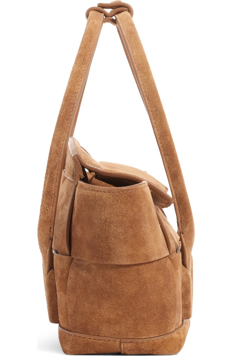 Bottega Veneta The Arco 33 Intrecciato Suede Top Handle Bag, Alternate, color,