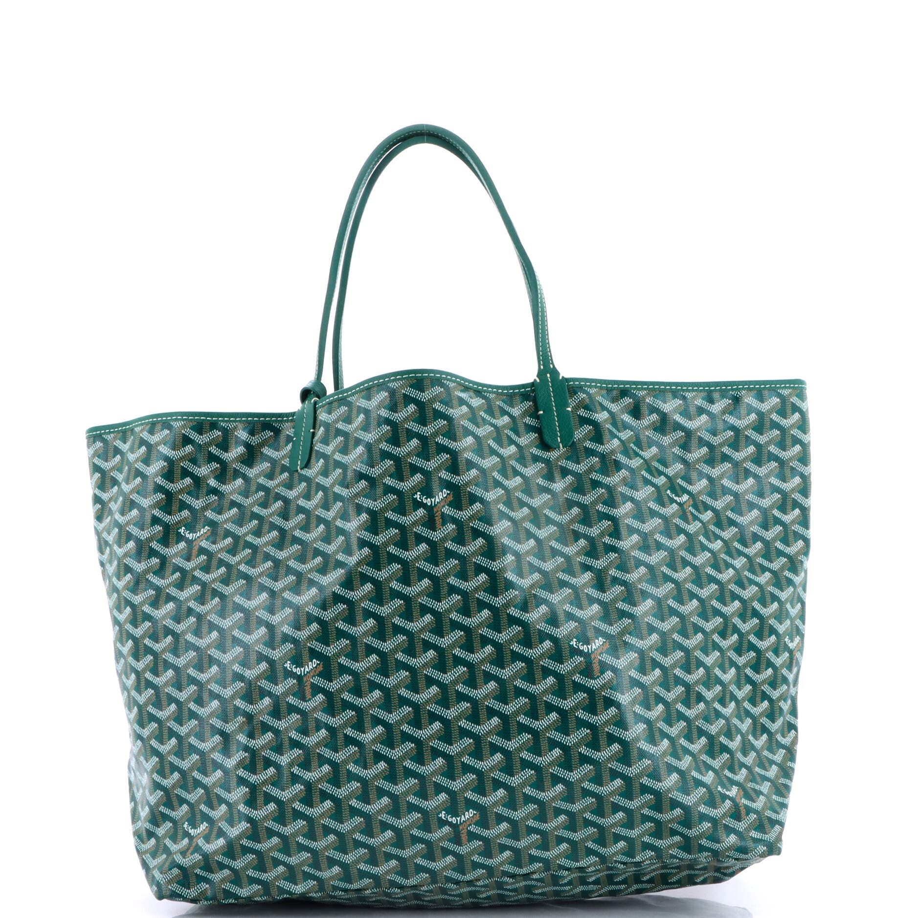 Pre-Owned Goyard Saint Louis Tote Coated Canvas GM, Alternate, color, Green