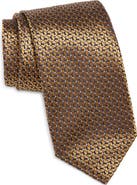 Canali Geometric Silk Tie
