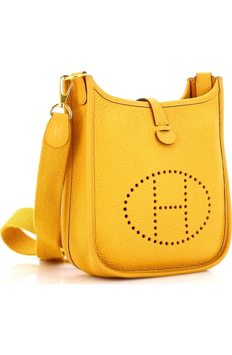 Pre-Owned Hermes Evelyne Bag Gen III Clemence TPM, Alternate, color, Jaune Ambre