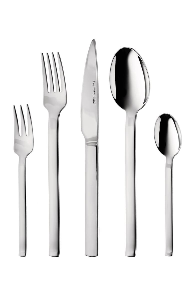 Essentials 60-Piece Flatwear Set, Main, color, SILVER