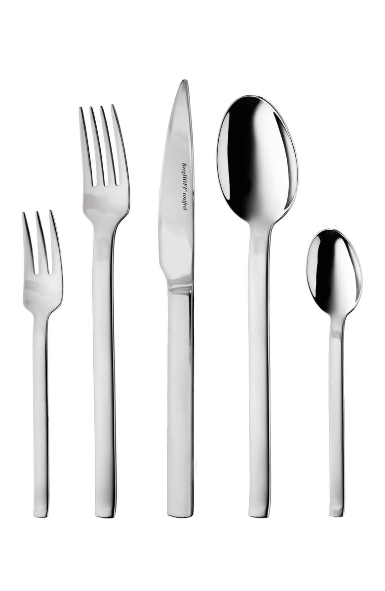 BergHOFF Essentials 60-Piece Flatwear Set, Main, color, Silver