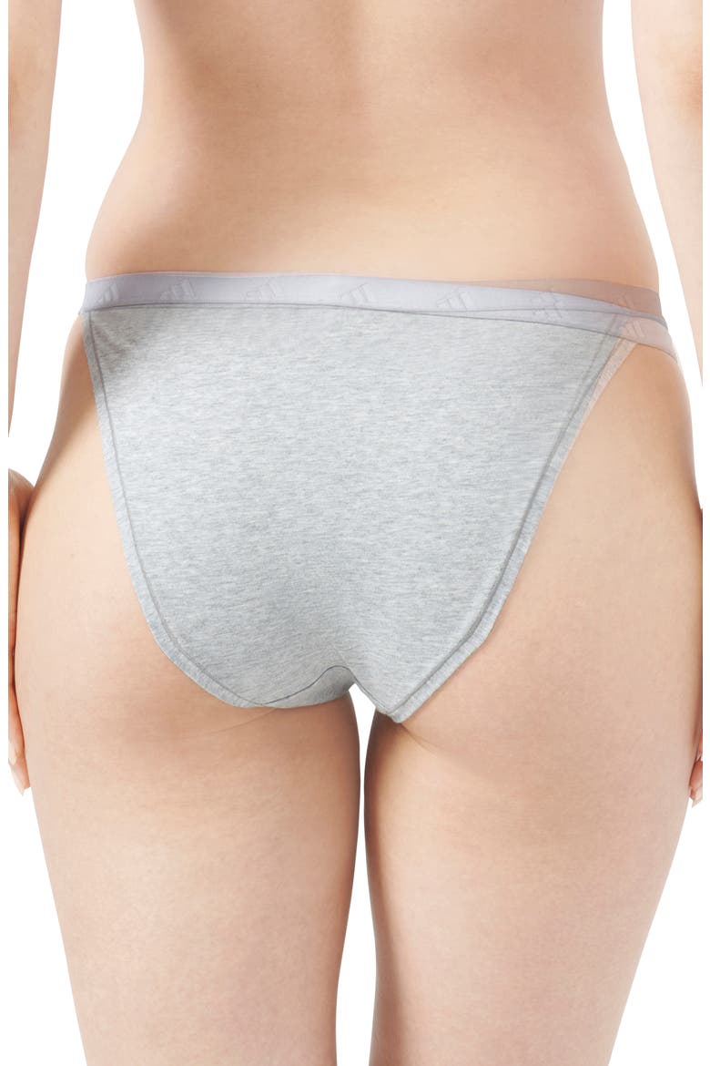 Set of 3 String Bikini Briefs, Alternate, color, HEATHER GREY
