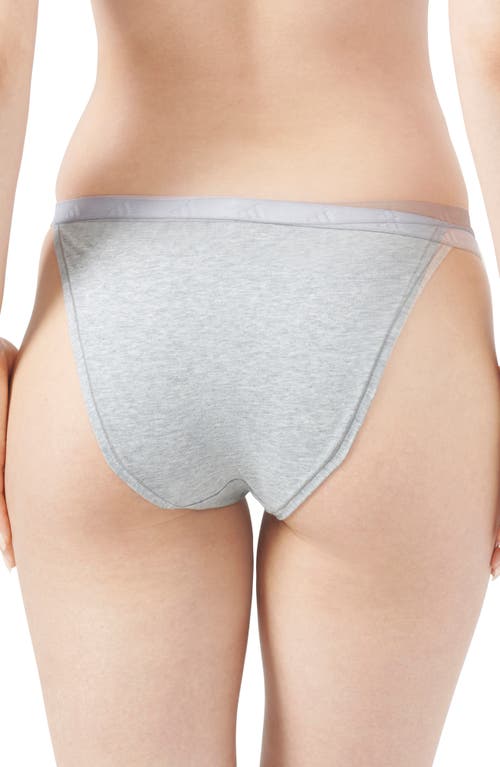 Adidas Originals Set Of 3 String Bikini Briefs In Gray