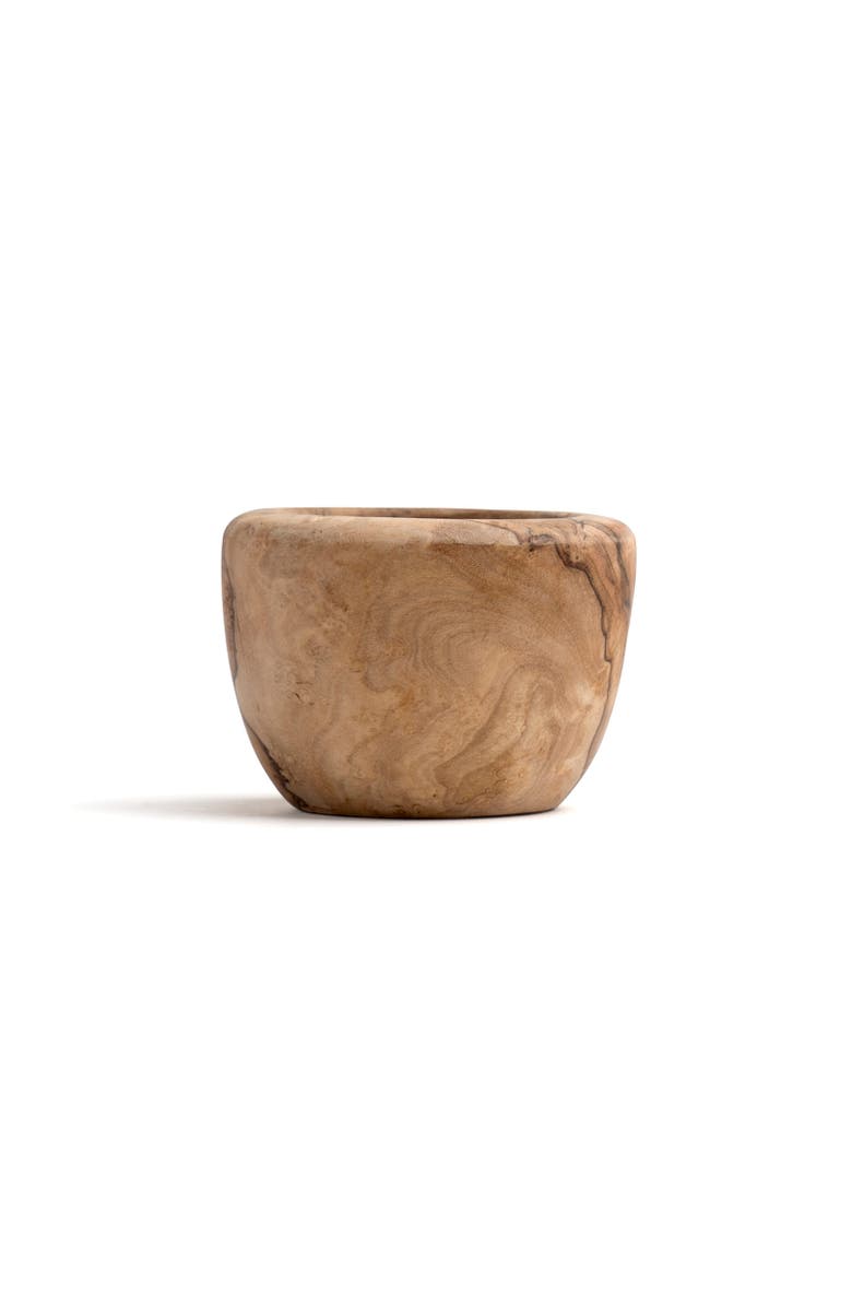 Berard Handcrafted Olivewood Mortar and Pestle Set, 2.75-Inch, Alternate, color, Brown