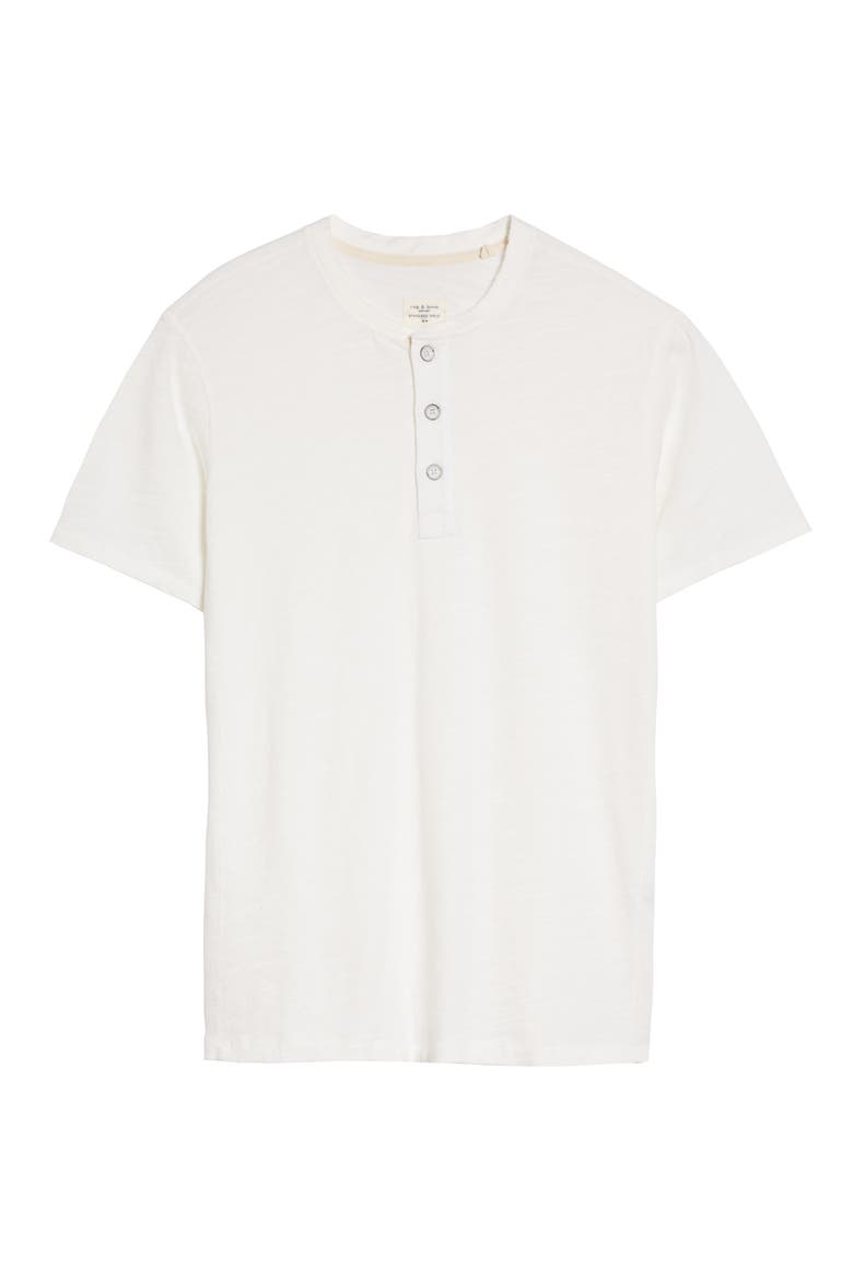 Classic Short Sleeve Flame Henley, Alternate, color, WHITE
